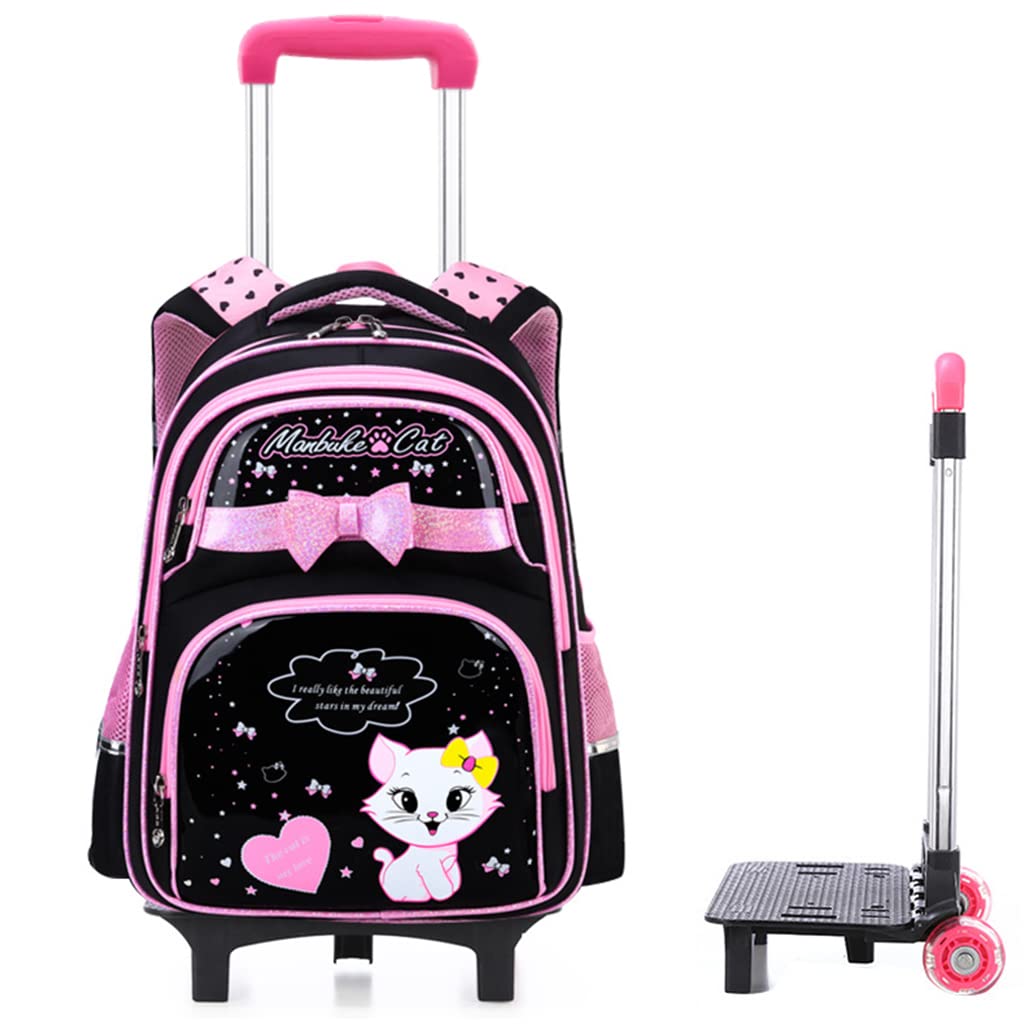 PALAY School Bag for Girls Kids Luggage Trolley Backpack for Girls Travel Backpack for Elementary Preschool Students Detachable Wheel Stand Design Gift(42X32X18cm) PALAY School Bag for Girls Kids Luggage Trolley Backpack for Girls Travel Backpack for Elementary Preschool Students Detachable Wheel Stand Design Gift(42X32X18cm)